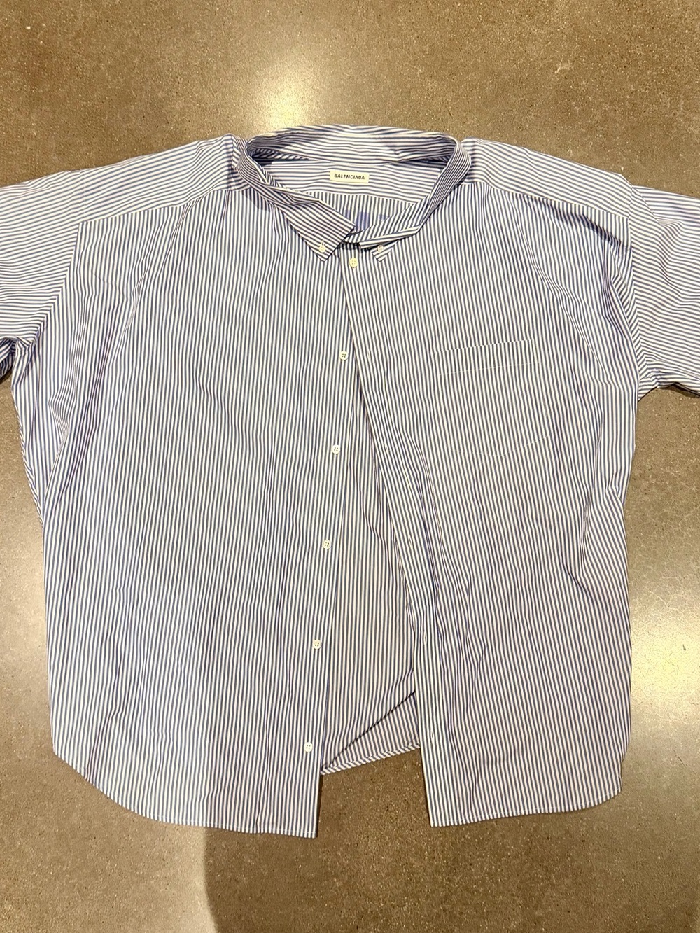 NWT Balenciaga Short Sleeve Cocoon Swing Shirt